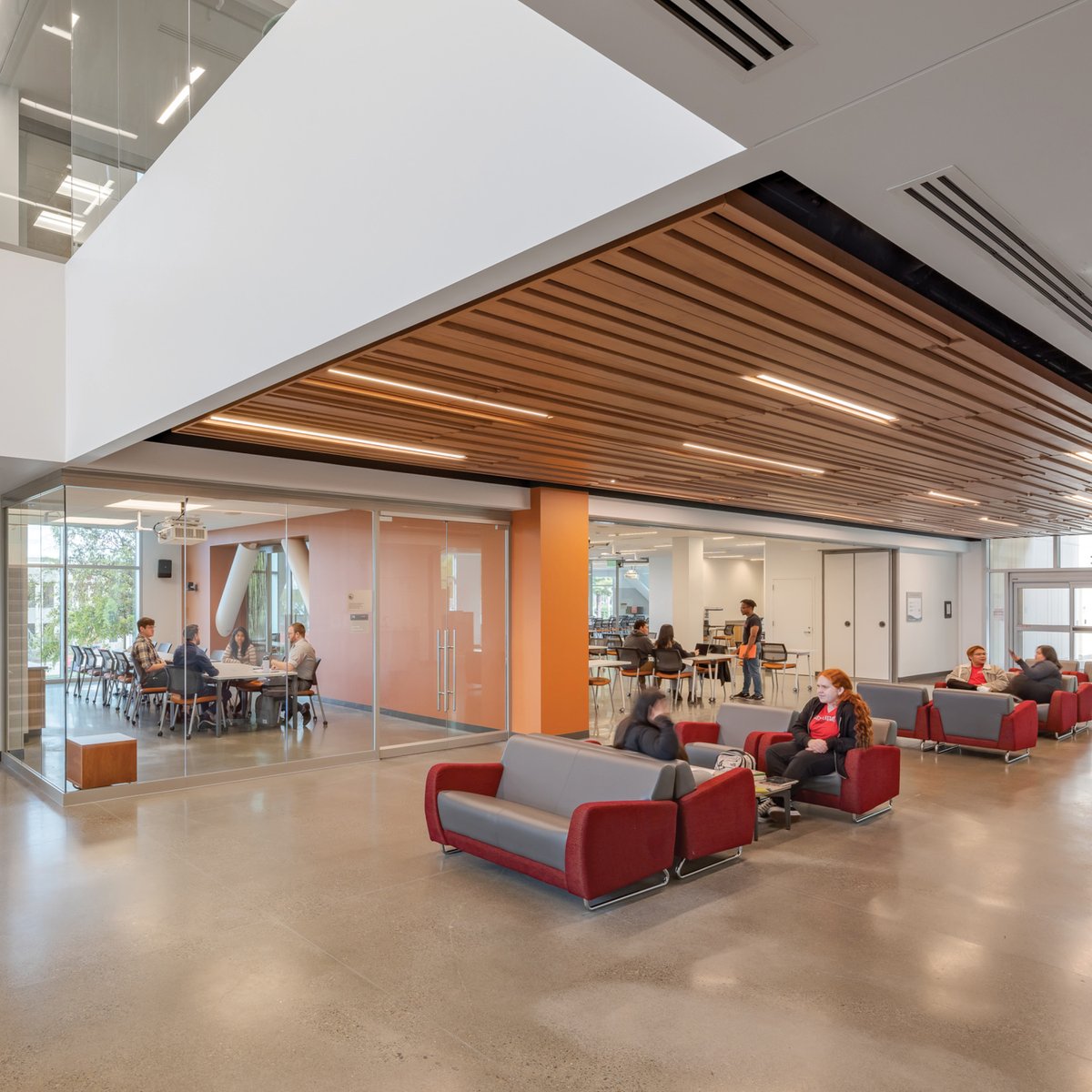 CalDrywall's tweet photo. Introducing the 100k SF CSU East Bay CORE Library – built by our CalDrywall Fireproofing, Framing, Drywall, Taping and Lath &amp; Plaster teams. It offers library resources, real-world incubator spaces, and cutting-edge tech for students. Designed for LEED Gold and Zero Energy Ready. https://t.co/3698jMC2Pl