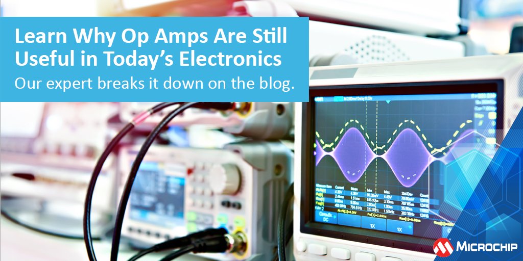 MicrochipTech's tweet photo. Op amps continue to be used in a wide range of electronics. Learn about some of the most common applications for op amps in this article: https://t.co/2XVvxmJiKC. #opamp #operationalamplifier #electronics #engineering https://t.co/B2iBALaoh0