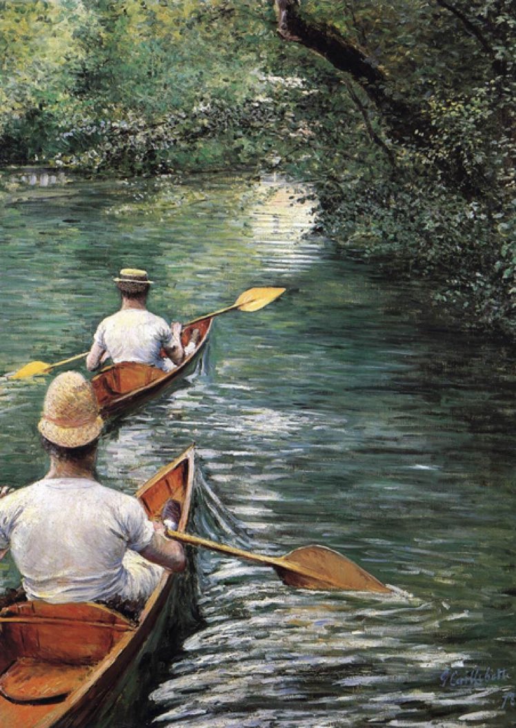 Canoeing
1878
Musée des Beaux-Arts, Rennes
Gustave #Caillebotte #painting