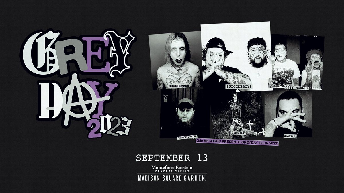 MSG on Twitter "JUST ANNOUNCED uicideboy will bring the Grey Day
