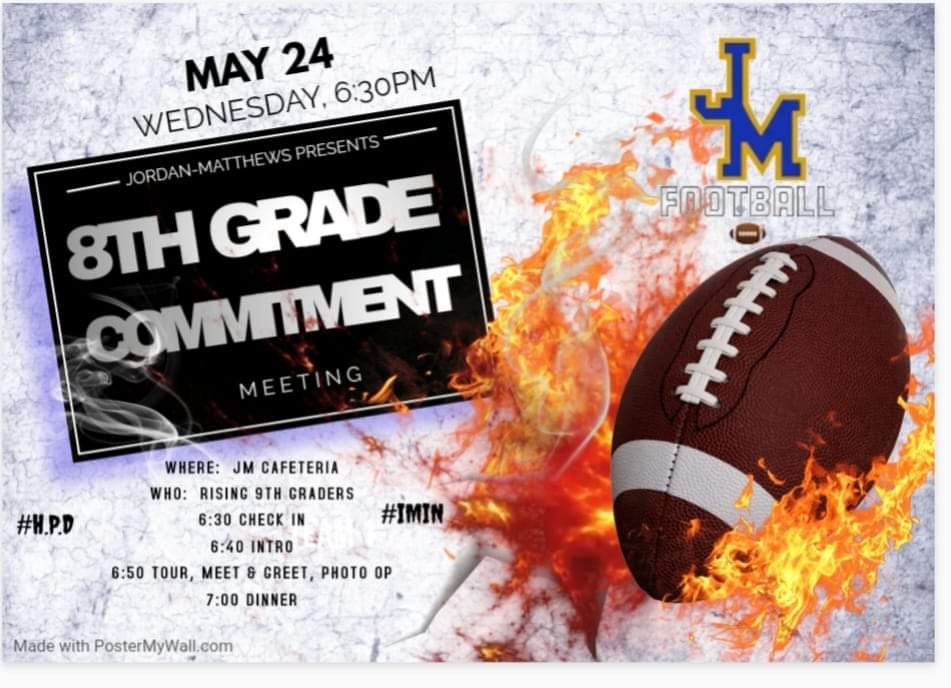 Reminder 

All Rising 9th Graders....#forthecommunity
Next Wednesday, May 24 at 6:30.