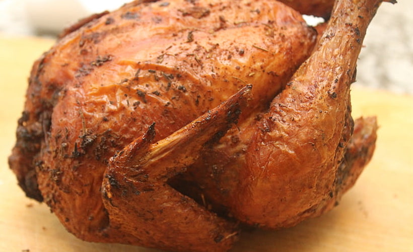 Reductress's tweet photo. How to Solve All Your Problems by Having a Rotisserie Chicken for Dinner: https://t.co/HFpWYphoNe https://t.co/u8rx7pLi6k