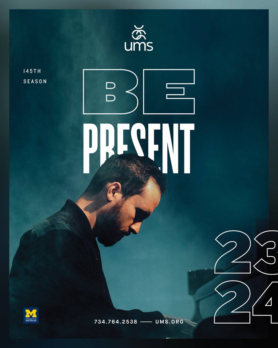 phiregroup's tweet photo. Welcome to UMS’s 145th season - A focus on Arts &amp; Resistance! Swipe to see the many posters we’ve created to showcase this year's Be Present program! #PhireGroup #UMS #Theater https://t.co/qtBUtDQXmW