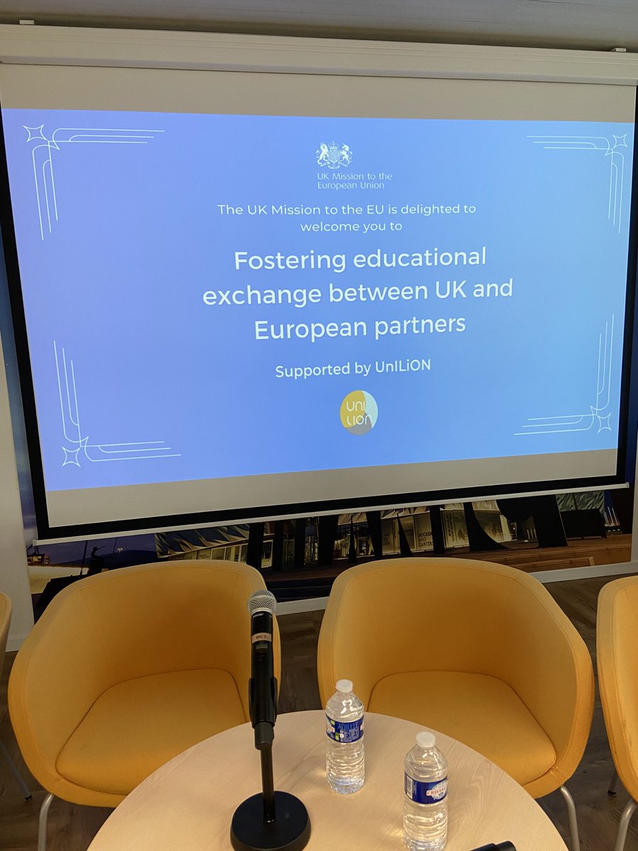 Really enjoyed speaking at this event today hosted by <a href="/UKMisBrussels/">UK Mission to the EU 🇬🇧🇪🇺</a>. Flows of students for study exchange between <a href="/UUKIntl/">Universities UK International</a> member universities and EU partners continue despite the challenges of Covid and Brexit. Lots still to be done to make things easier for students!