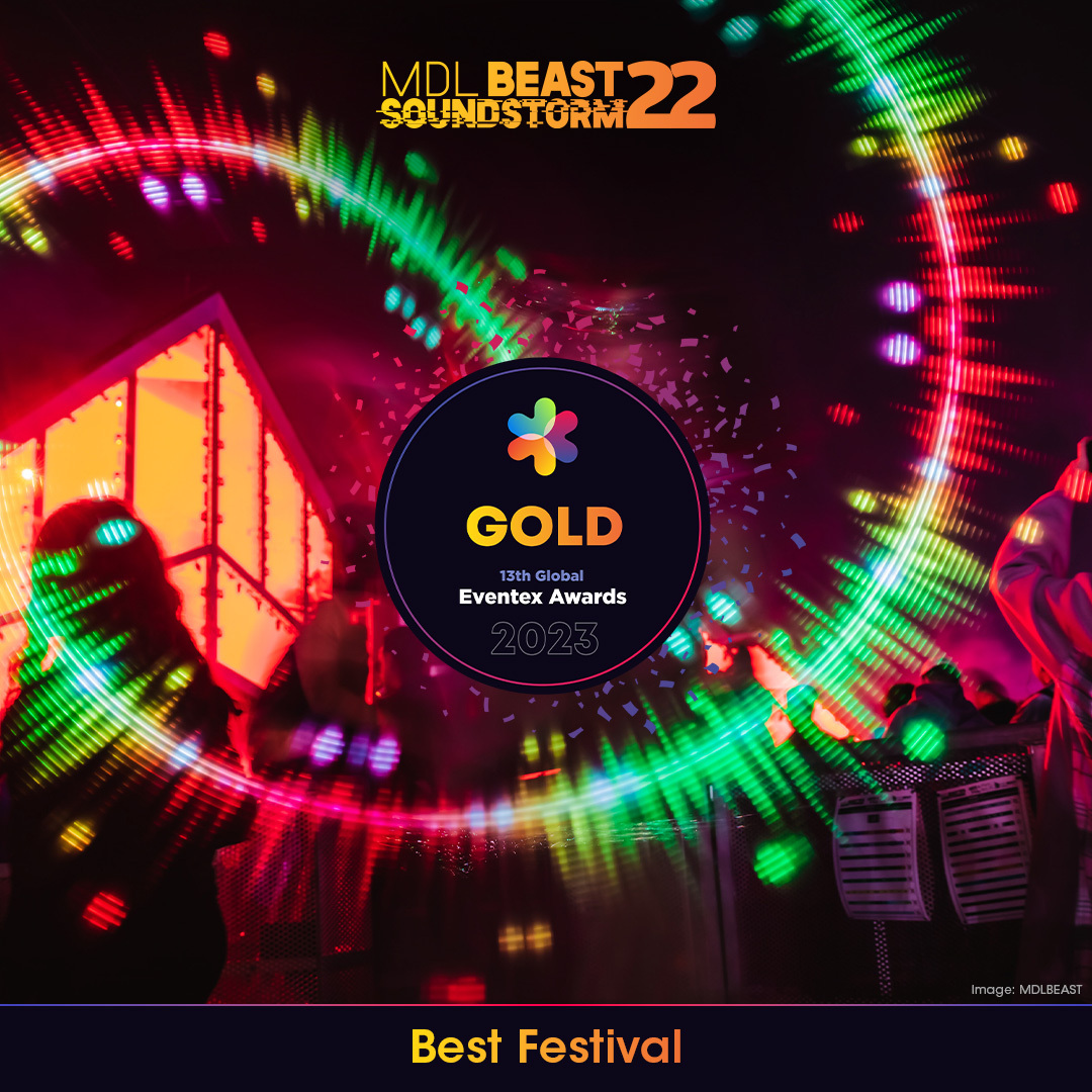 productionglue's tweet photo. Two iconic events. Five elite awards. Shout out to @MDLBEAST Soundstorm and Balad Beast, winners of the prestigious Eventex Awards.
Soundstorm:
Platinum- Best Entertainment Event
Gold- Best Festival
Gold- Best Brand Activation
#AdvancingPossible #MomentsThatMovePeople https://t.co/Yfkkku76vK