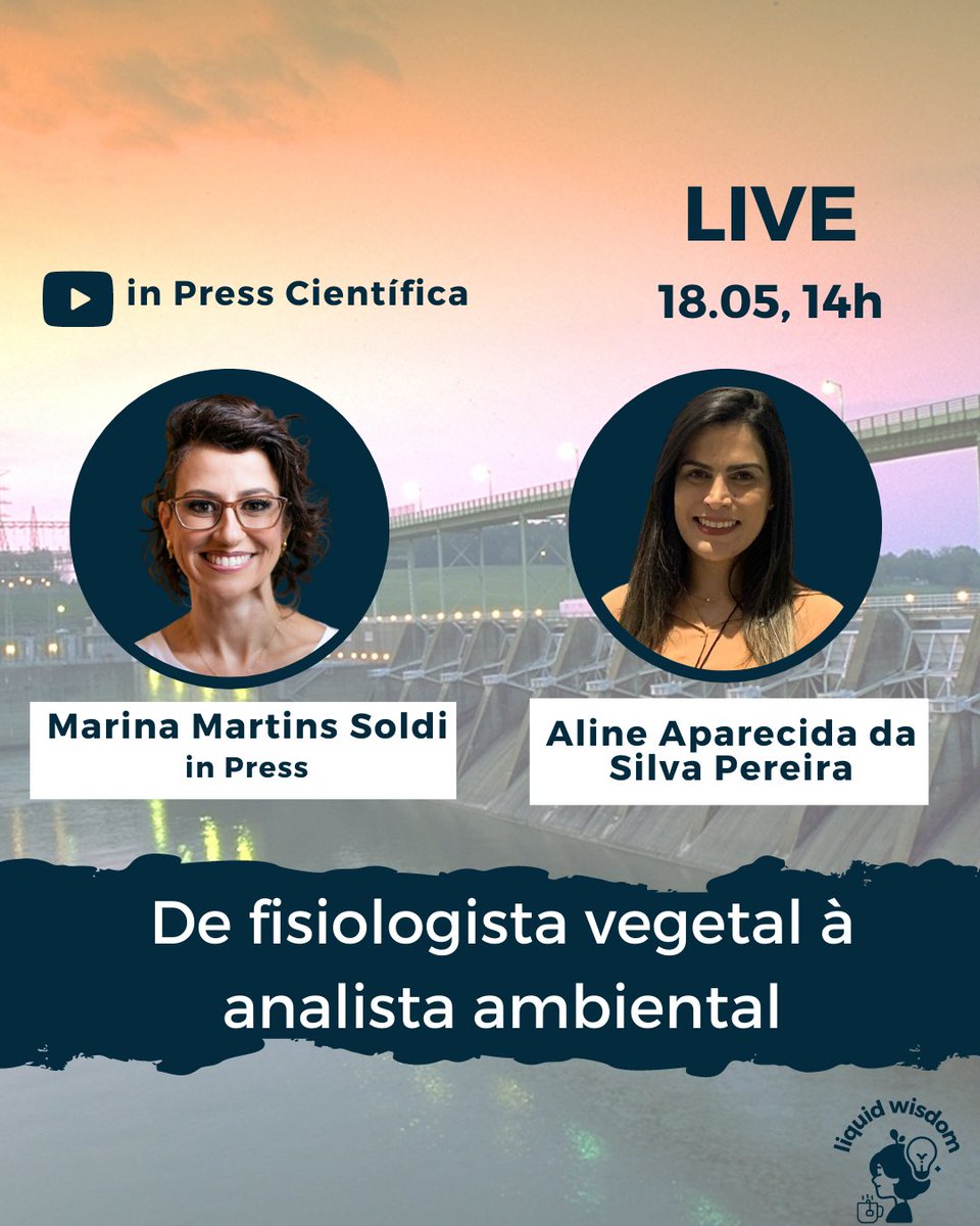 Marina Martins Soldi (@inpressconsult) on Twitter photo Amanhã converso com a Dra <a href="/AlineASPe/">Aline Pereira</a> , que atua como analista e consultora ambiental no setor minerário. Aline contará sobre os desafios de conciliar um emprego formal com seu doutorado em fisiologia vegetal e perspectivas da carreira.
youtube.com/watch?v=iRkYMe… Amanhã converso com a Dra <a href="/AlineASPe/">Aline Pereira</a> , que atua como analista e consultora ambiental no setor minerário. Aline contará sobre os desafios de conciliar um emprego formal com seu doutorado em fisiologia vegetal e perspectivas da carreira.
youtube.com/watch?v=iRkYMe…