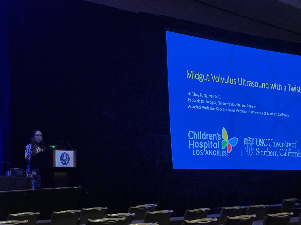 SocPedRad's tweet photo. Thank you @HaiThuyNguyenMD for your helpful talk on ultrasound for midgut volvulus. #SPR2023 #pedsrad #ultrasound https://t.co/9hn4zlhj9K