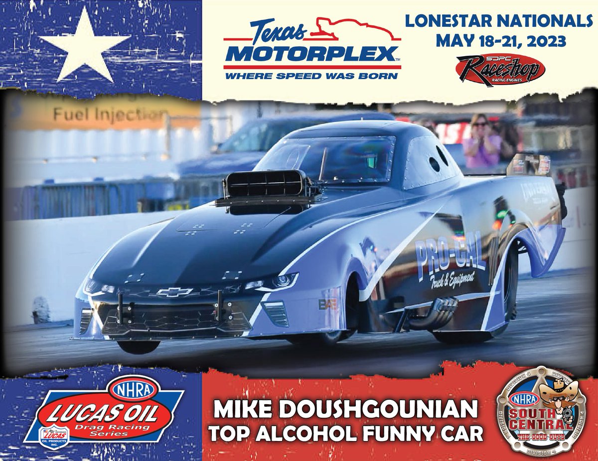 Starting FRIDAY... The @nhra #lucasoilproducts series brings its #TopAlcohol dragsters and Funny Cars to the #TexasMotorplex. Buy YOUR tickets online, linked in our bio. #WhereSpeedWasBorn #FunnyCars #dragracing #racing #dragster #lucasoil #nhra #raceweek #dragstrip