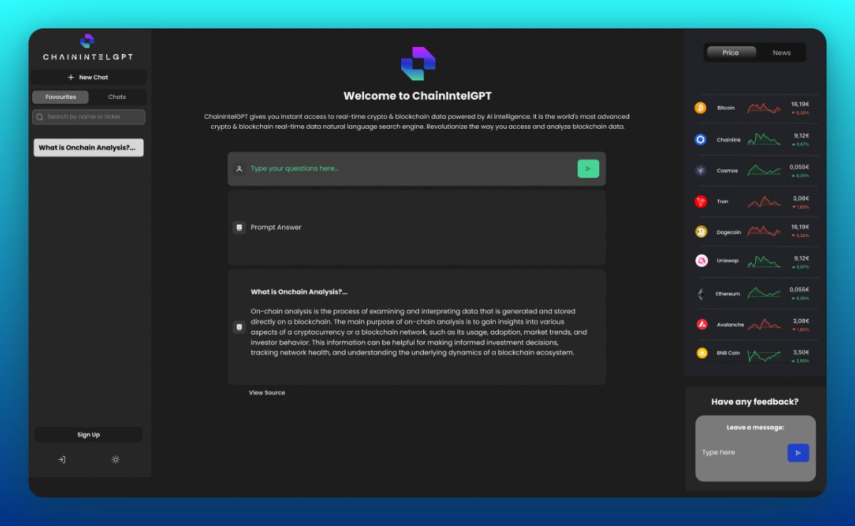 Blooomlabs's tweet photo. Introducing ChainintelGPT, a new era in blockchain intelligence.

 🤿 Dive Deep into the Off &amp; Onchain World of Crypto with an AI Search Engine!

🧵Thread. https://t.co/uS2HDDas4q