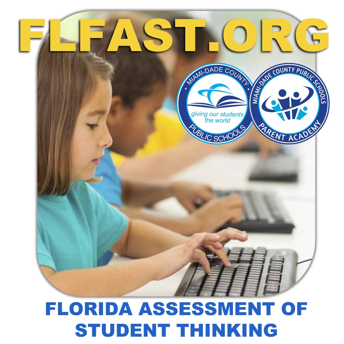 Parents, please visit the FAST Family Portal through FLFAST.org to review your child's report. Contact your school if you need your access code. You can also watch our pre-recorded webinars at ParentAcademyMiami.com for additional information. 
#YourBestChoiceMDCPS