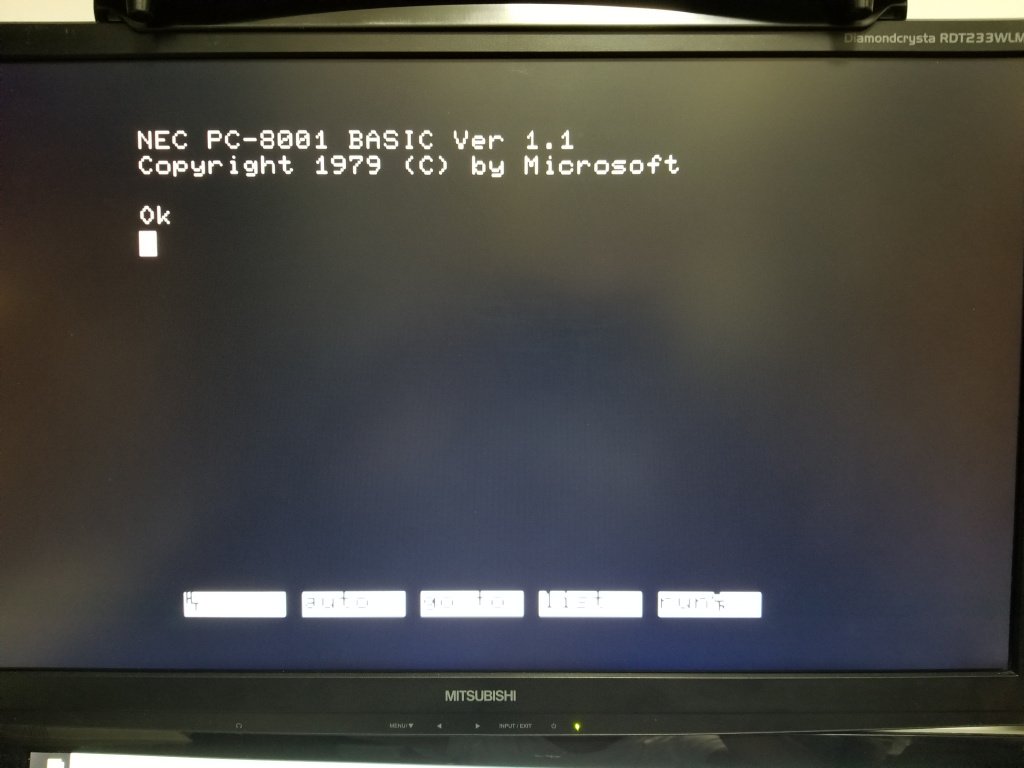 kazx68k's tweet image. ２コママンガ（2/2）。
PC-8001！
わーいわーいo(^-^o)(o^-^)o
#PC8001