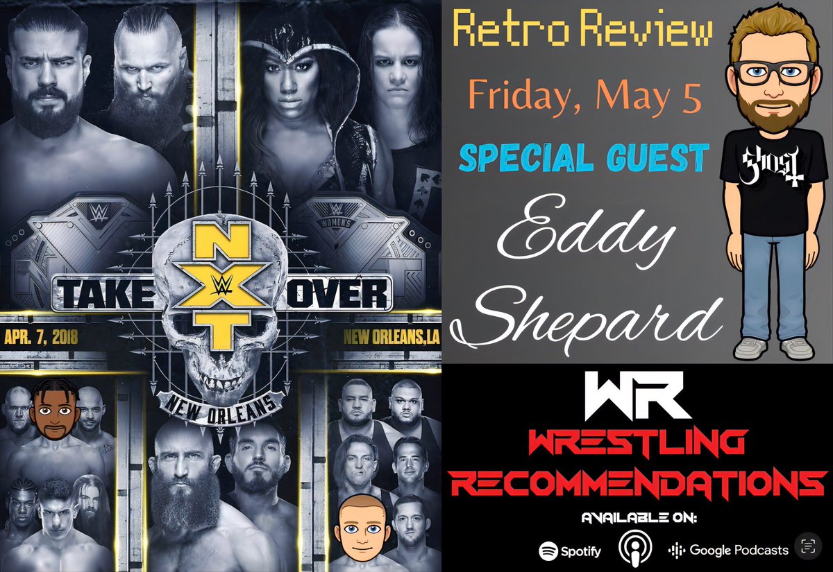 While you wait, check out our last #RetroReview episode for #NXT Takeover: New Orleans!

podcasts.apple.com/us/podcast/the…

open.spotify.com/episode/20LdiY…

linktr.ee/wppod1