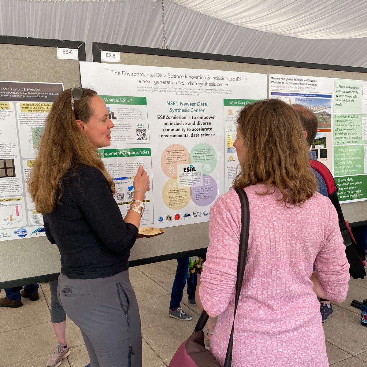 CU_ESIIL's tweet image. Our very own @DrBalch spreading the news about ESIIL, the new synthesis center at @CIRESnews Rendevous 2023! #esiil #earthdatascience