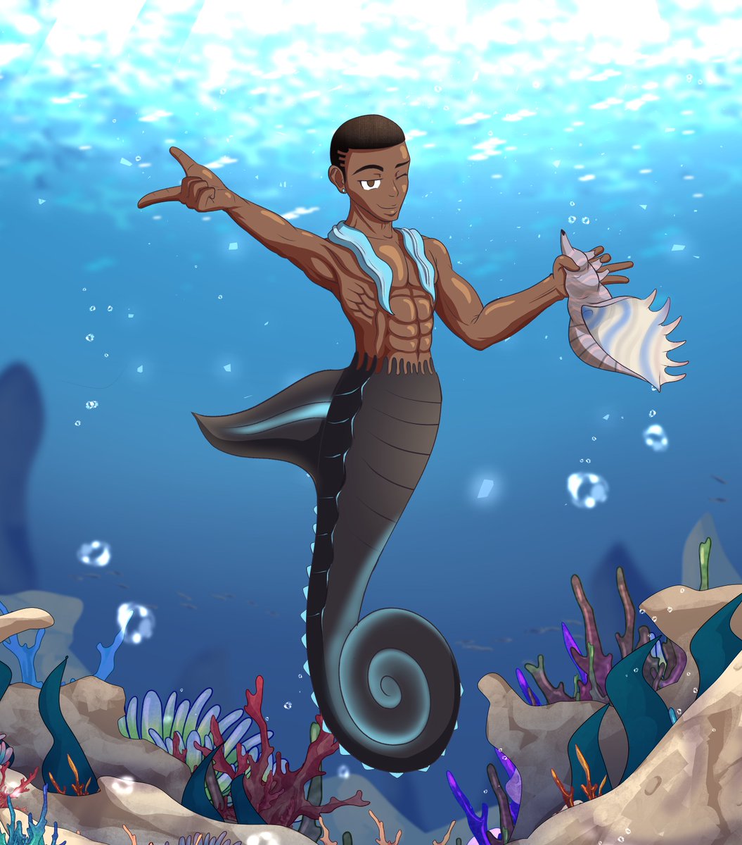 sinobice's tweet photo. Happy #RWBYMerMay from @TheEverArtists !
Whether land or Sea, Flynt always has style.
#RWBY #MerMay https://t.co/cn1vaefdGQ