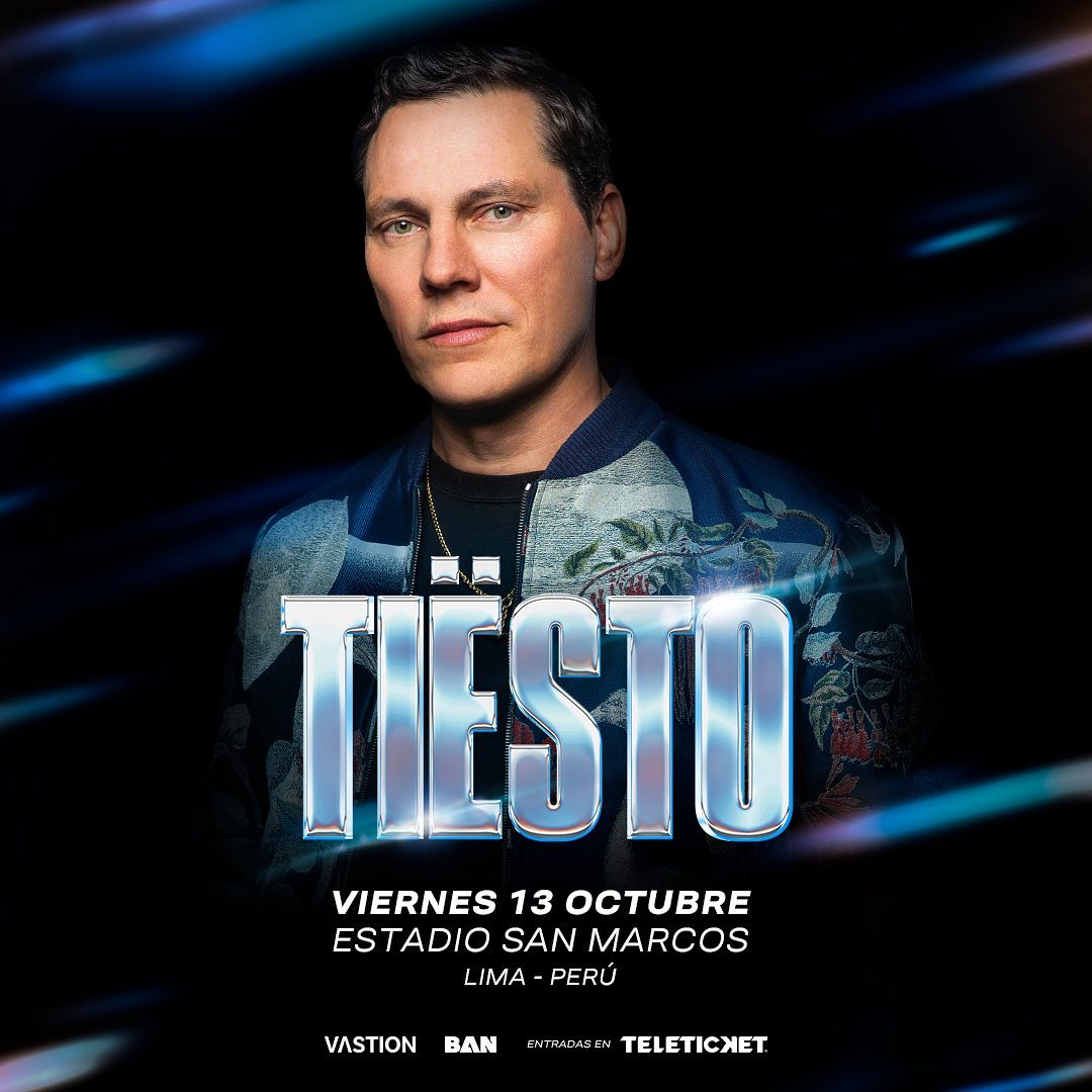 EDMPERUCOM's tweet photo. 🔴¡Paren todo! 🚨
@tiesto en Lima🇵🇪🔥 El DJ y productor neerlandés regresa a Perú este viernes 13 de octubre con un show que marcará historia en el estadio San Marcos 🔥. ¿Listos para lo que viene? .
🎟️ Tickets en preventa desde Mañana 18 de mayo en @teleticketperu a las 9:00 AM https://t.co/EaVVQ6tRTw