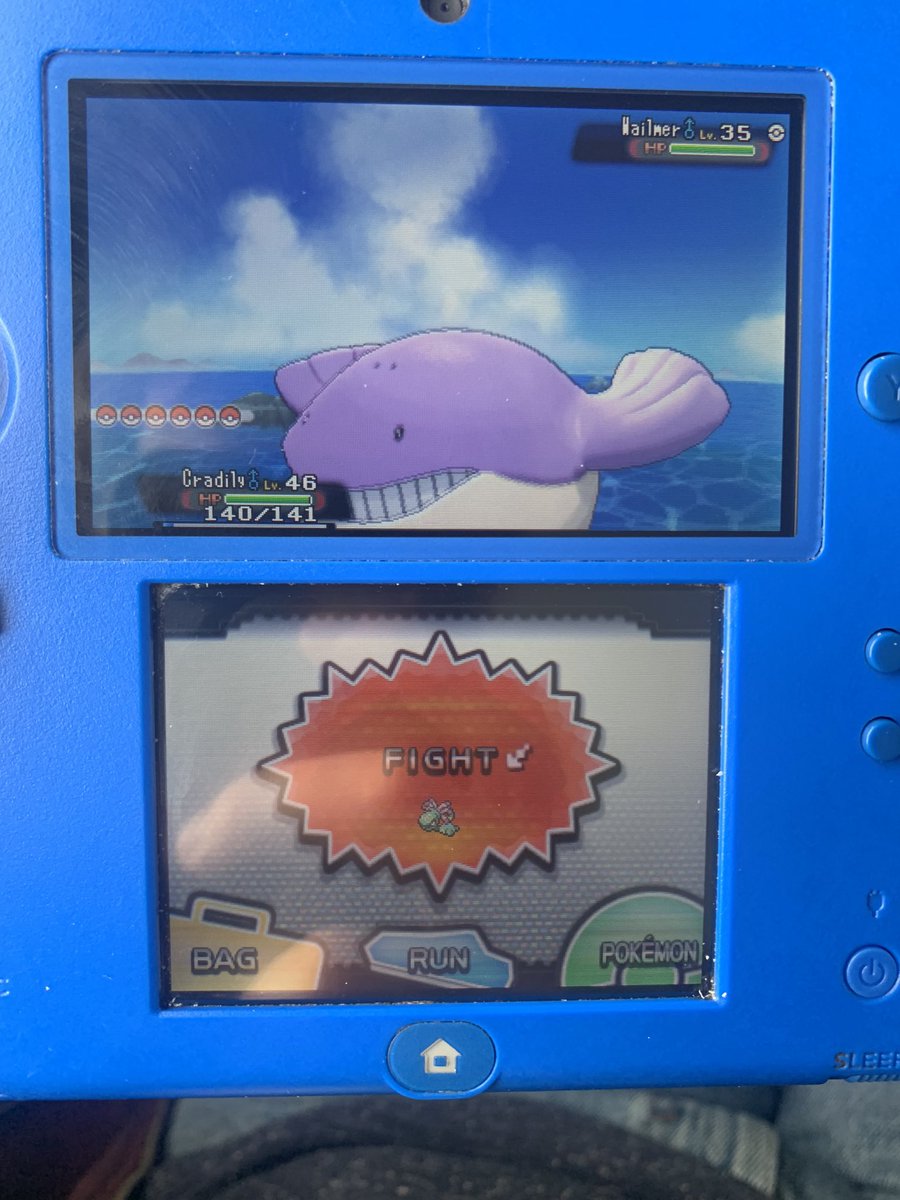 DazzlingTorchic's tweet photo. #PokemonOmegaRubyAlphaSapphire #ShinyPokemon shiny Wailmer through chain fishing, phase 1 for Horsea https://t.co/vtj2jiVVly