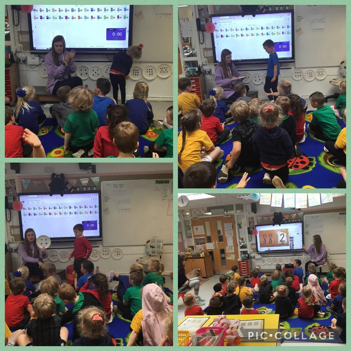 sherburnhungate's tweet photo. This week we are subitising numbers to 10. The children helped order the plates and also matched the numeral to the amount. Well done Jellyfish๐ #SHPMaths #Maths https://t.co/miFt6a8oeu