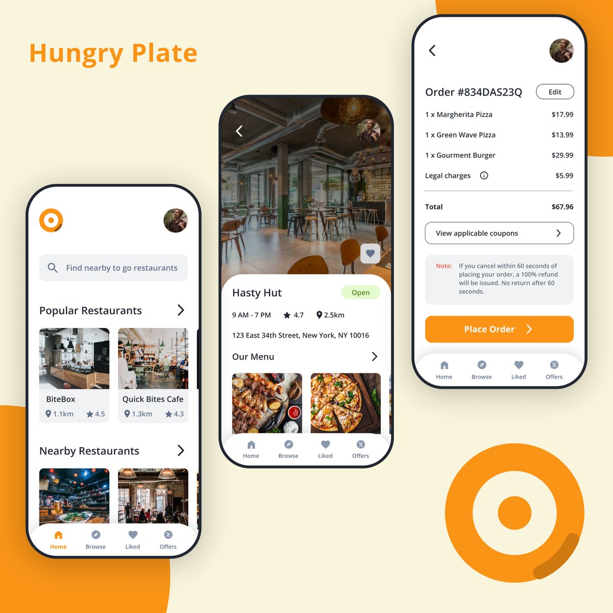 criven_studio's tweet photo. Discover a whole new way to dine out! 🍽️✨ Our design team crafted a cutting-edge app for food lovers. Find nearby restaurants, track nutrition, and book with ease. 📲🌍🍴 Perfect for foodies and those seeking culinary adventures. 

#FoodApp #OnlineBooking #Appdesign #uiuxdesign https://t.co/jYLCTajokV