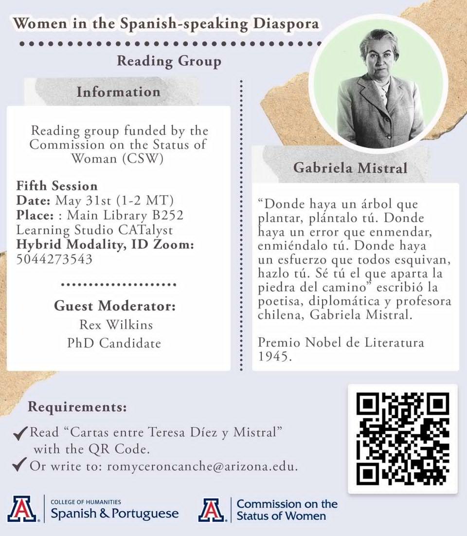 UA Department of Spanish and Portuguese tweet media