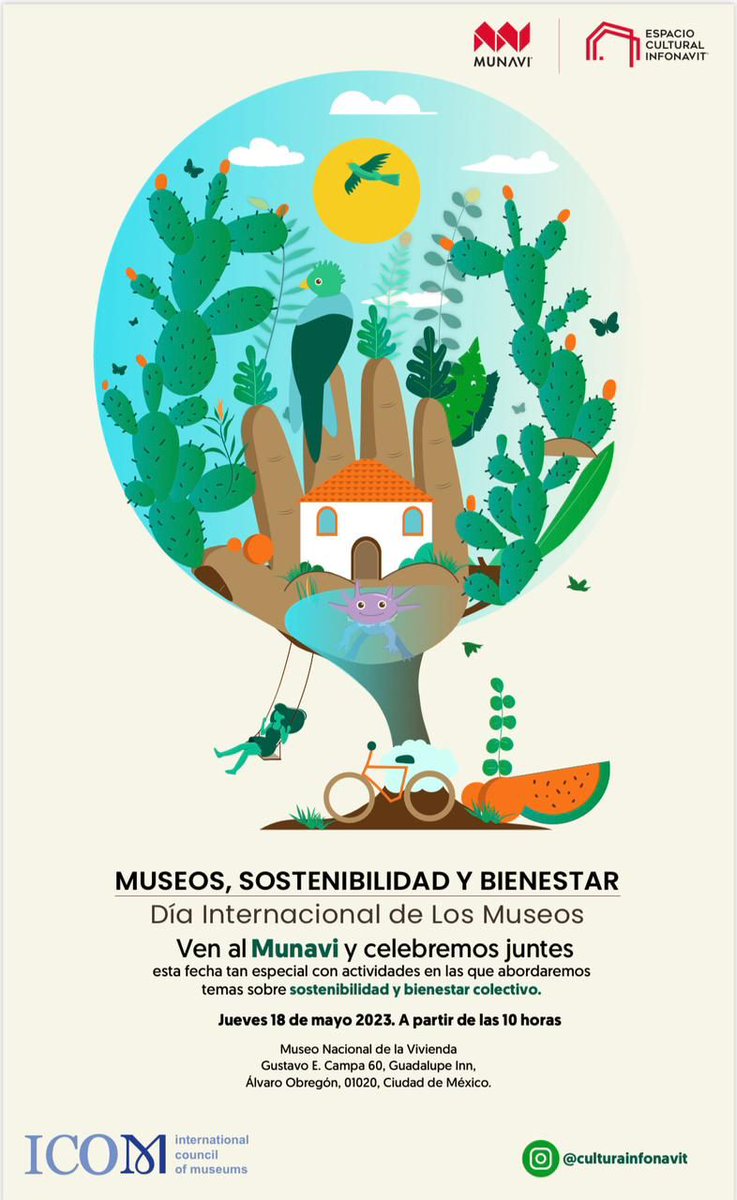 faunam_mx's tweet photo. #FAcomparte Celebra el Día Internacional de los Museos en el Museo Nacional de la Vivienda del Infonavit
El MUNAVI abrirá sus puertas a la azotea verde más grande de Latinoamérica por un día. Registrate https://t.co/xSg1H0Liqg
Programa completo https://t.co/3dxT8DBipG https://t.co/5nb9NySjNW