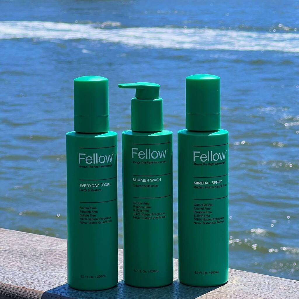 the Fellow Summer Heroes Set is hair to slay this season 🌊 get all three MVP’s for $75 (an $88 value) 

Fellow Everyday Tonic works on hair and skin to cleanse + purify. 

Fellow Summer Wash keeps hair moisturized and clean without harsh detergents. … instagr.am/p/CsWh7nqLgfu/