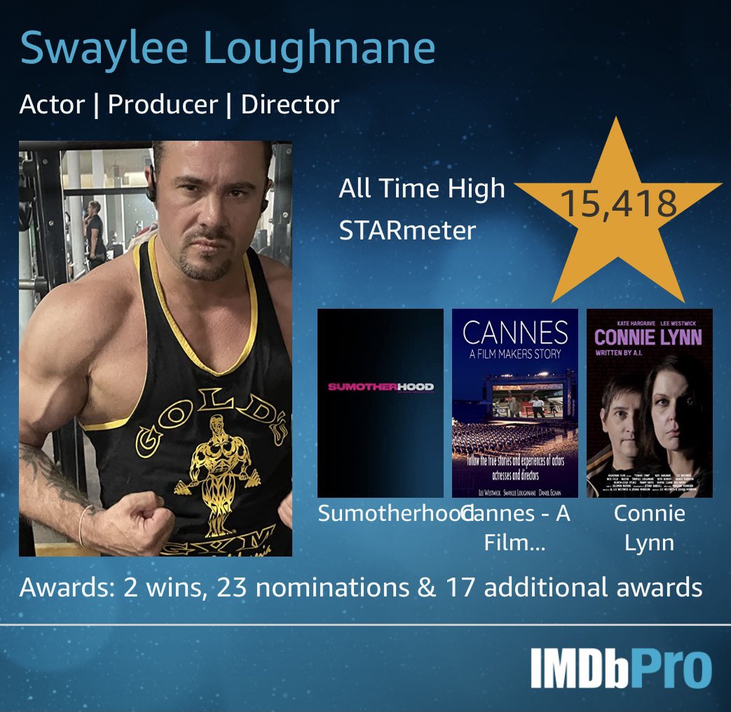 Swayleeloughna1's tweet image. New credits on 😊 
#actorslife #Cannes2023 #imdbpro #films #movies #actor