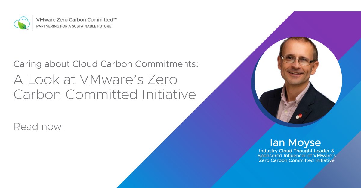 I am very proud to announce that I am one of @vmwarecloud's thought leaders for their Zero Carbon Committed initative. 👉 Read my perspective and thoughts on the industry in my blog post cloudmatters.cloud/2023/05/17/car… #ZeroCarbonCommitted