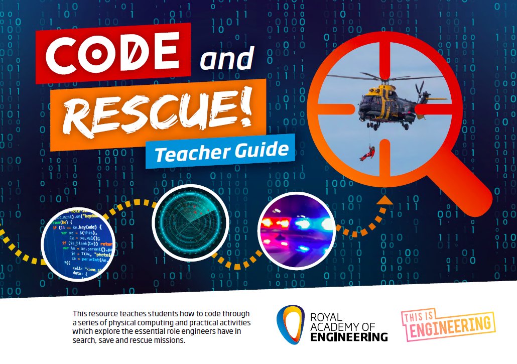 Free Crumble STEM Resources! 'Code and rescue! teaches students coding through a series of physical computing and practical activities that explore the essential role engineers have in supporting the emergency services and search and rescue missions.' stemresources.raeng.org.uk/resources/enri…