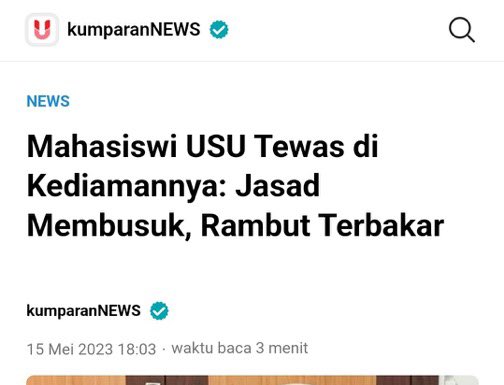 Dis! Ada yang udah baca threadnya? Semoga cepat diusut tuntas dan pelaku diberi balasan yang setimpal