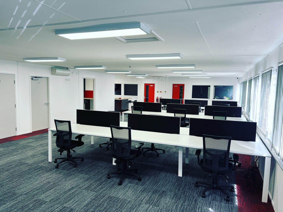 New desks just in. Our new transport office is starting to take shape. #investment #teamX