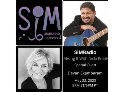 Super excited to share the awesomely talented @devan_ekambaram on an all new Mixing It next Monday, May 22nd at 8PM ET/5PM PT join us for an all new episode! bit.ly/42VZDKT