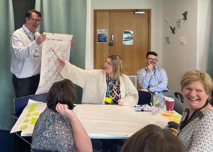 QI, PMO &amp; Strategy Teams came together to support Radiology (<a href="/TeamCCCS/">Team CSS</a>) move their clinical strategy into a transformation &amp; delivery plan.

Positive step forwards to transforming our care (PAHT2030) @fayjojo @OooMeredith