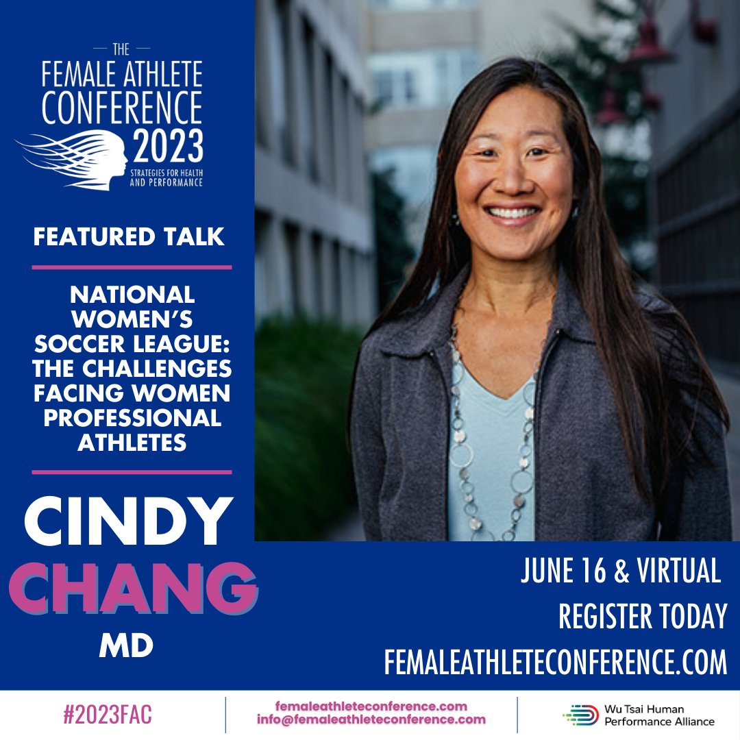FemaleAthConf's tweet photo. Join us at the #2023FAC for the panel discussion NWSL: The Challenges Facing Women Professional Athletes , featuring @SarahSpain, @MPutukian, Dr. Cindy Chang, &amp; Carlin Hudson. Limited tickets remain and you don't want to miss out - register now at https://t.co/OxyrwixTWk https://t.co/2CNx3BfuP6