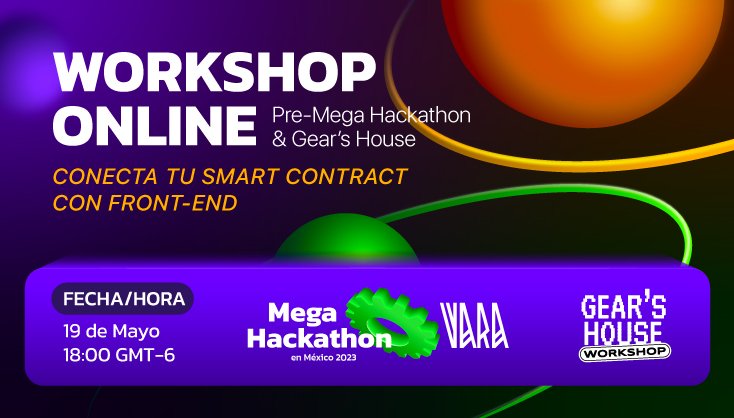 VaraNetwork_ES's tweet photo. 🇲🇽Esta semana uniremos fuerzas haciendo el #WorkshopOnline Pre-Hackathon con Gear's House ¡No te lo pierdas!🤩
🗓Viernes 19 de Mayo | 18:00 (Hora Centro)
📍Zoom: https://t.co/1Ez1MC7pGV https://t.co/hpYvumlg4t