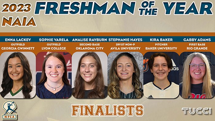 We are extremely proud of Sophie Varela! She’s a finalist for freshman of the year! 🥳⚔️

nfca.org/divnews/naia/t…