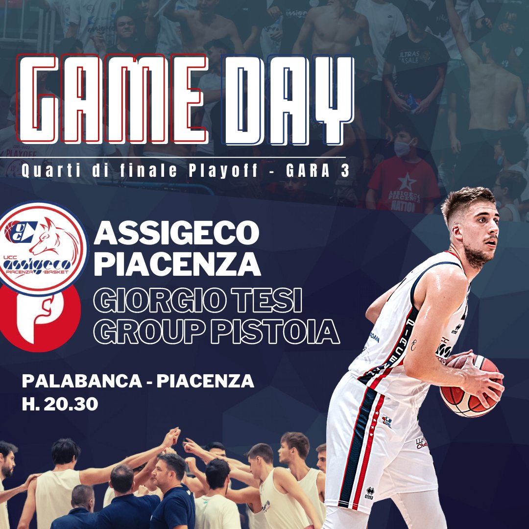 UCC_AssigecoPC's tweet photo. ๐ด๐๐๐ ๐ ๐๐๐ฌ๐ต
Quarti di finale Playoff - Gara 3๏ธโฃ
๐ Giorgio Tesi Group Pistoia
โฐ H20.30
๐ Palabanca - Piacenza
๐บ LNP Pass
Assigeco questa sera in gara 3 per allungare la serie.
Forza ragazzi!๐๐
#almASSImo
#SerieA2OldWildWest #LNP #LaNostraPassione https://t.co/vW4LIgBfZX