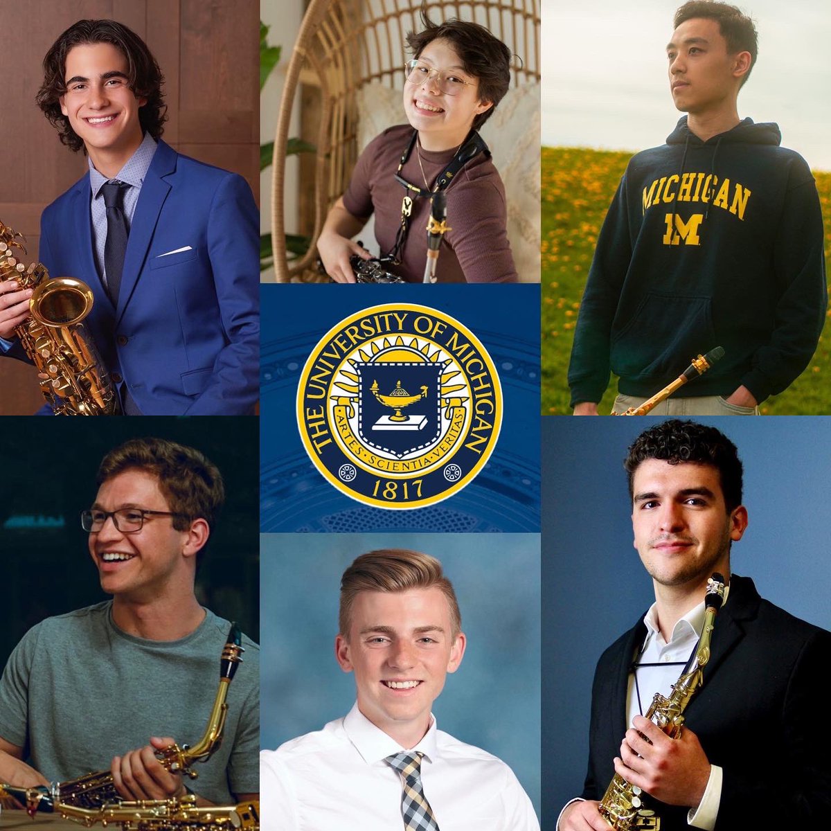 UMich Sax Studio (@umichsax) on Twitter photo We welcome our incoming class of #gobluesaxes to <a href="/umichsmtd/">U-M School of Music, Theatre & Dance</a> for Fall 2023!
(L-R)
𝗭𝗮𝗰𝗵𝗮𝗿𝘆 𝗦𝗼𝗹𝗼𝗺𝗼𝗻 - IL
𝗝𝗮𝗶𝗺𝗲𝘆 𝗧𝗶𝘀𝗼𝗻 - MI
𝗝𝗮𝘀𝗼𝗻 𝗫𝘂- Toronto, CANADA
𝗥𝗼𝗯𝗲𝗿𝘁𝗼 𝗖𝗮𝗺𝗽𝗮 - TX/MEXICO
𝗔𝗹𝗲𝘅 𝗣𝗿𝗼𝗰𝗮𝗷𝗹𝗼 - IL
𝗡𝗼𝗮𝗵 𝗦𝘁𝗼𝗸𝗲𝗿 - MO We welcome our incoming class of #gobluesaxes to <a href="/umichsmtd/">U-M School of Music, Theatre & Dance</a> for Fall 2023!
(L-R)
𝗭𝗮𝗰𝗵𝗮𝗿𝘆 𝗦𝗼𝗹𝗼𝗺𝗼𝗻 - IL
𝗝𝗮𝗶𝗺𝗲𝘆 𝗧𝗶𝘀𝗼𝗻 - MI
𝗝𝗮𝘀𝗼𝗻 𝗫𝘂- Toronto, CANADA
𝗥𝗼𝗯𝗲𝗿𝘁𝗼 𝗖𝗮𝗺𝗽𝗮 - TX/MEXICO
𝗔𝗹𝗲𝘅 𝗣𝗿𝗼𝗰𝗮𝗷𝗹𝗼 - IL
𝗡𝗼𝗮𝗵 𝗦𝘁𝗼𝗸𝗲𝗿 - MO