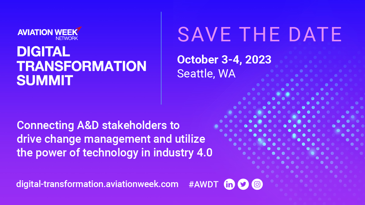AvWeekEvents's tweet photo. This summit is the premier gathering place for aerospace OEMs, suppliers, and operators from right across the value stream from engineering to supply chain, operations to maintenance.
Learn more today >> https://t.co/kKehBhLq6E
#AviationWeek #AWDT #AviationDigital https://t.co/XQrLpbTi0T
