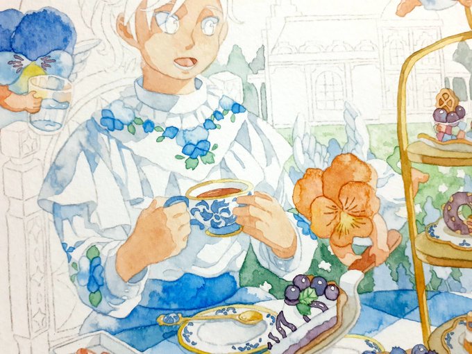 最近悪魔祓いで忙しかったけど、絵をすすめた。シワ。
