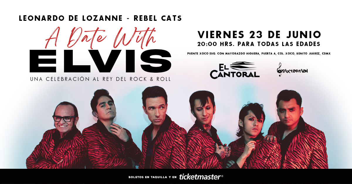 🎶 Las canciones que definieron y cambiaron la historia de la música para siempre.

<a href="/leodelozanne/">Leonardo de Lozanne</a> &amp; <a href="/rebel_cats/">Rebel Cats</a> en una celebración única llegan a #ElCantoral. Interpretarán temas que abarcan las 3 etapas de la carrera del rey.

Boletos en taquilla
🎟 bit.ly/RebelCatsCanto…