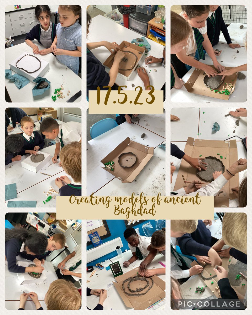 We enjoyed making models of ancient Baghdad today. Learning about the Islamic Empire has been very interesting for 5T!🇮🇶 #WeAreBrightFutures #ltpahistory