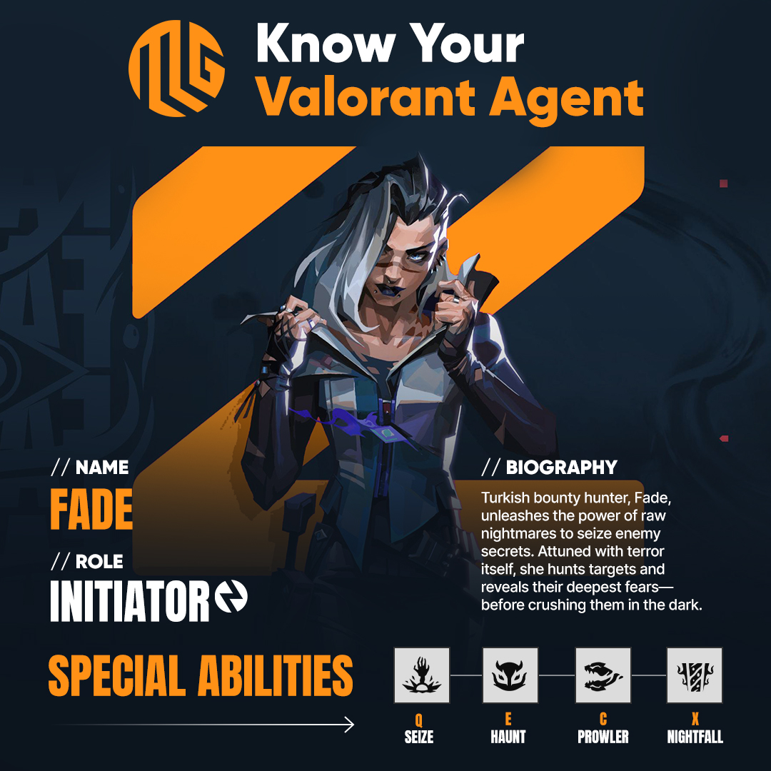 MethodMetaGuild's tweet photo. Fade is a Turkish bounty hunter who wields the power of nightmares to extract enemy secrets. With an affinity for terror, she uses fear to track down her targets and uncover their deepest fears before defeating them.

Leave a 🔥 if Fade is your main.

#MMG #Valorant @PlayVALORANT https://t.co/hviunXJYdb