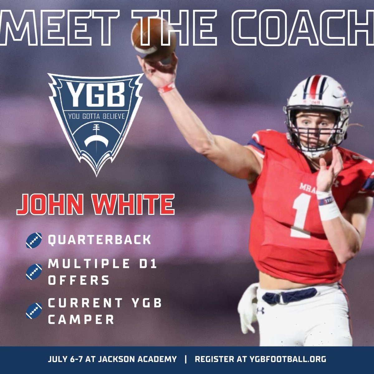 whitejohn2004's tweet photo. Register today at https://t.co/rX9537A35m Great experience learning from NFL and College coaches for two days! @rbratliff @YgbFootball https://t.co/LdUFIa1LCa