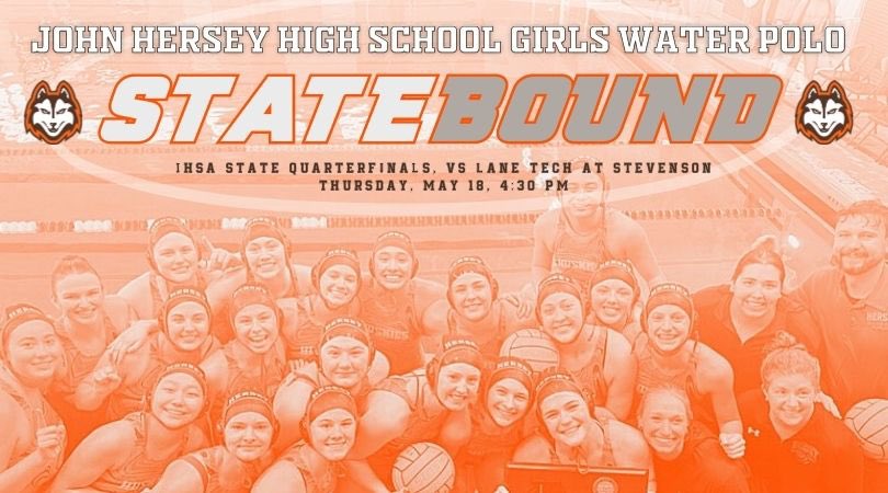 TOMORROW IS THE DAY! State quarterfinals is 4:30pm vs Lane Tech at Stevenson…. Buy your tickets here: gofan.co/app/events/985… @HerseyHuskies @District214 @ILLWaterPolo @Dion_JTsports #itsgotime #MUSH