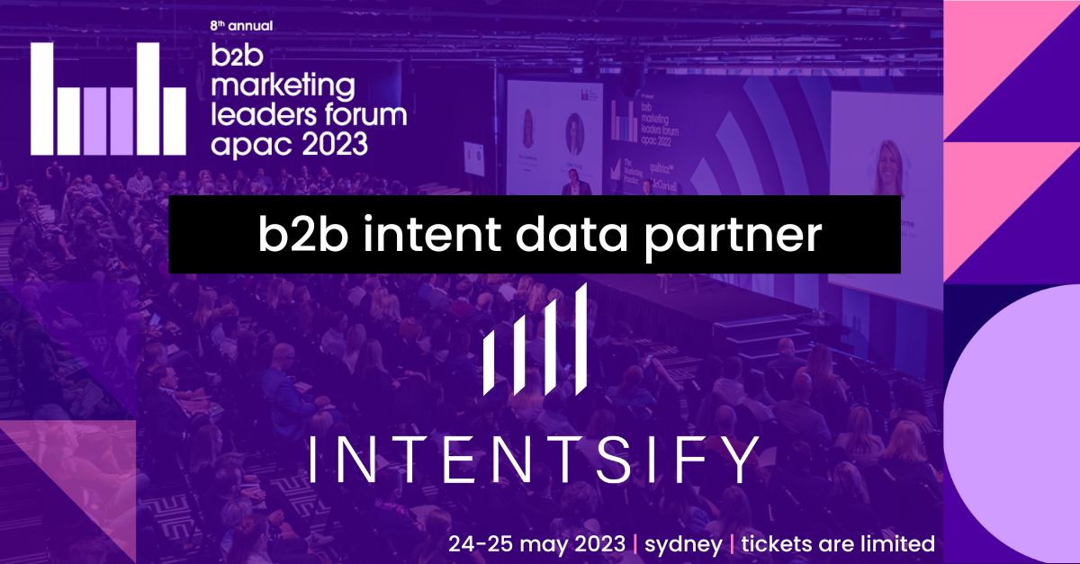 Excited to sponsor the 8th annual B2B Marketing Leaders Forum APAC 2023 in Sydney! Join us on May 24-25th to connect with 600+ industry leaders driving revenue and growth. Don't miss out, register now! 💪

hubs.li/Q01Qcv_Y0

#B2BMarketing #B2BMKTGAPAC #MarketingLeaders