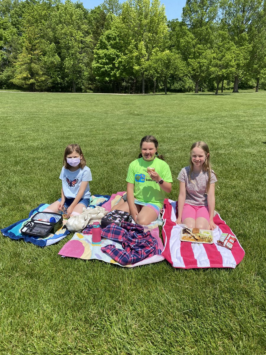A picnic to celebrate the ending of school! 🧺