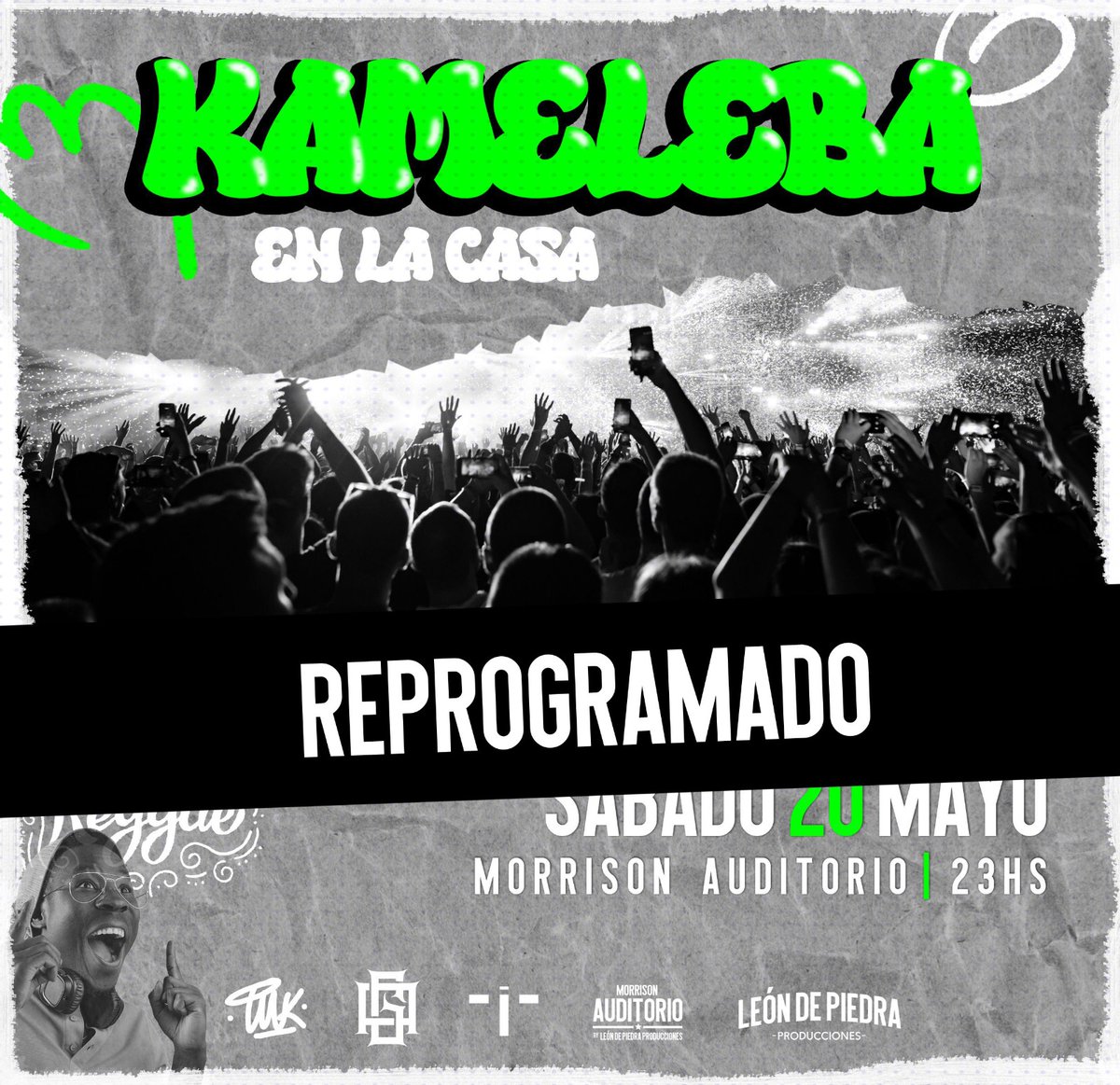 ¡Amigos/as en VM! Van a tener que esperar un poquito más para explotar la casa. El show se debió reprogramar y pronto estaremos comunicando la nueva fecha. Stay tuned!