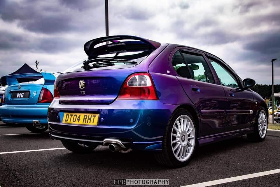 thezedregister's tweet photo. 🚨CAR ANNOUNCEMENT🚨
.
We are delighted to announce the cars for Sunday’s stand at MG100 at Silverstone. The first announcement is Lisa Brooker’s Twilight MG ZR 160! Immaculate example and a beautiful Monogram colour scheme to say the least! Can’t wait to see it on the stand!😁 https://t.co/zznlh8vduB