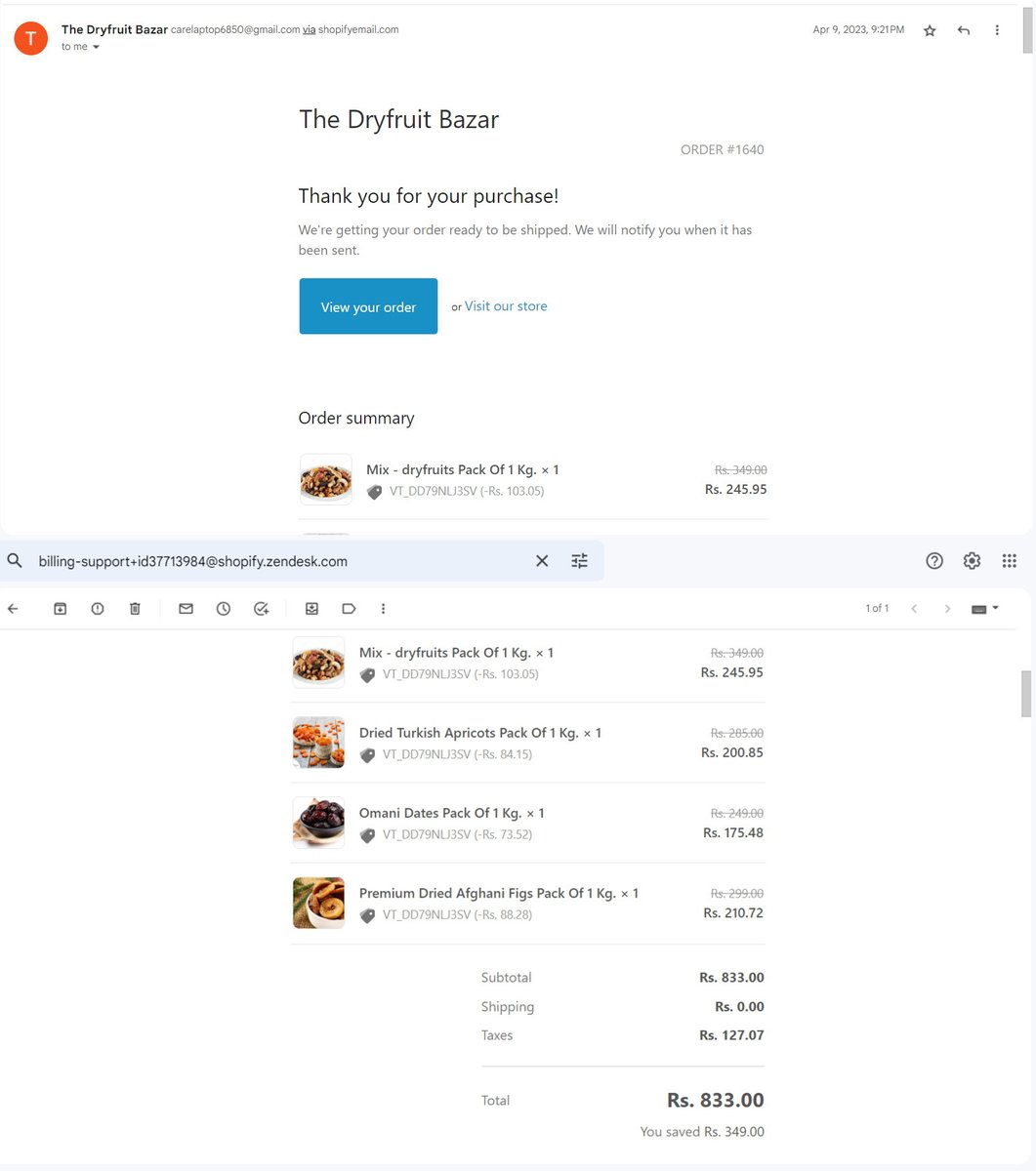 WTC India (@wtcindia) on Twitter photo Ban Shopify in India. Many SCAM SHOPS are opening on Shopify and scamming the shoppers. One such is carelaptop685@gmail.com who opened shop as - thedryfruitsbazaar.myshopify.com selling Dry fruits,collected orders with advance payment and vanished from platform without delivering goods. Ban Shopify in India. Many SCAM SHOPS are opening on Shopify and scamming the shoppers. One such is carelaptop685@gmail.com who opened shop as - thedryfruitsbazaar.myshopify.com selling Dry fruits,collected orders with advance payment and vanished from platform without delivering goods.