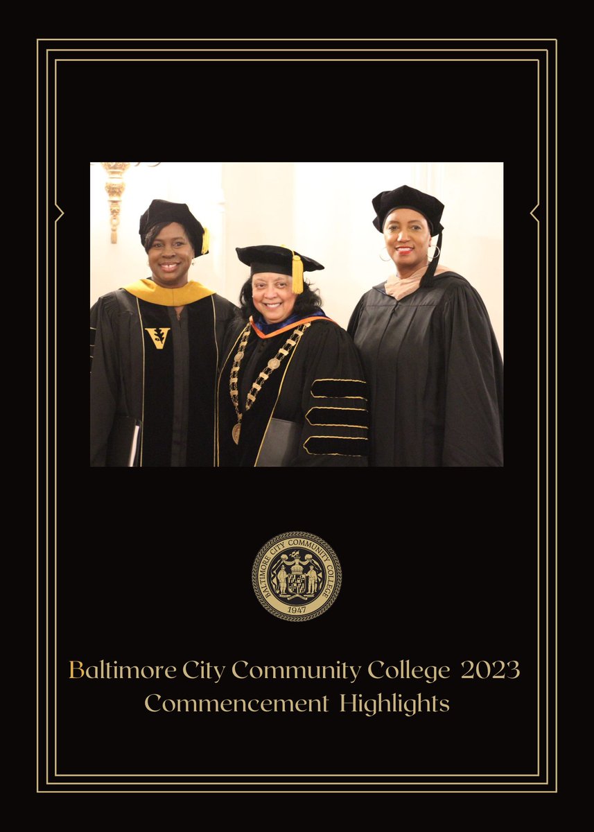 my_bccc's tweet photo. Baltimore City Community College’s newly appointed Vice President of Academic Affairs Dr. Jacqueline B. Hill, President Dr. Debra McCurdy, and Vice President of Institutional Effectiveness Research and Planning Becky Burrell dressed in their commencement regalia.
#BCCCstrong https://t.co/JdWEwQjSfl